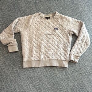 Patagonia Gray Crewneck Sweater with Textured Knit